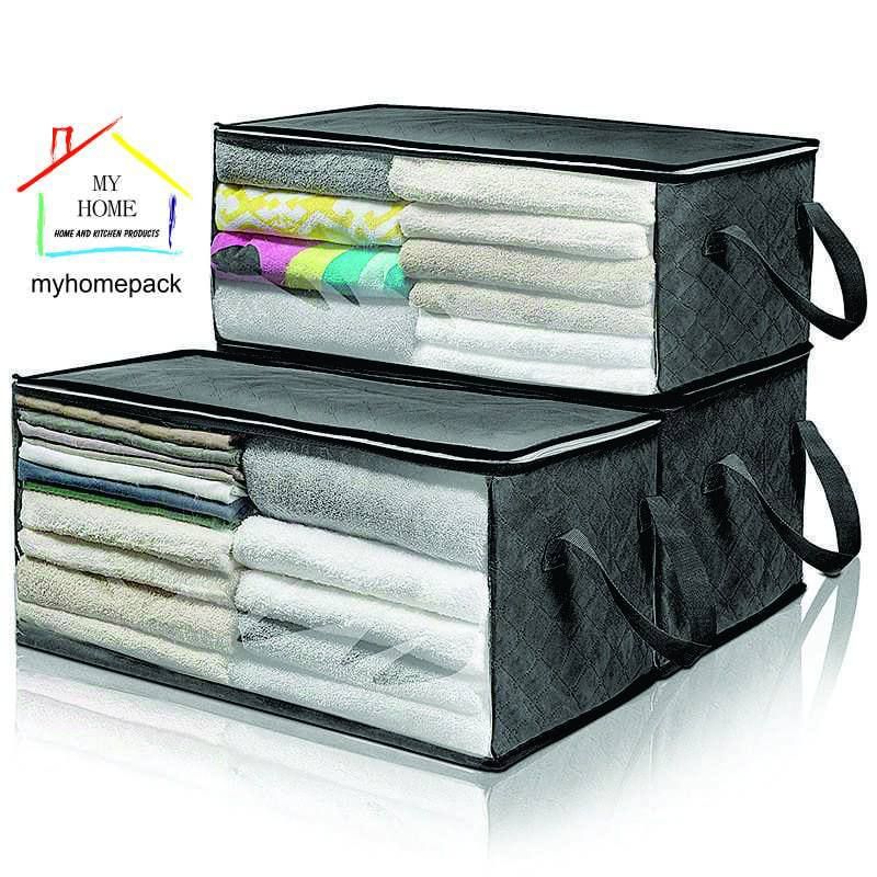  بقچه - باکس ابعاد : 31 در 37 در 58 سانتی مترپارچه :  2لایه و طلقرنگ : طوسی + نوار مشکیمطابق تصویرمناسب پتو...
