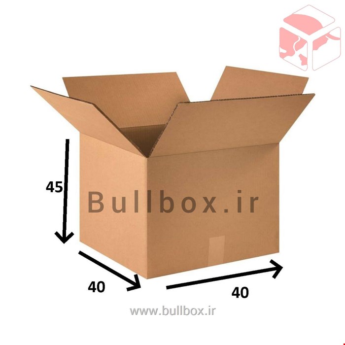کارتن اسباب کشی نو بدون چاپ پنج لایه سایز 40*40*45