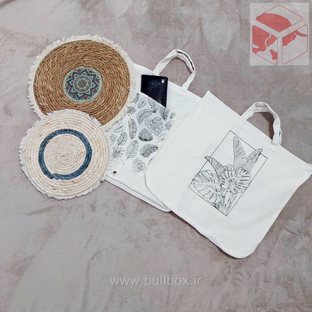 کیسه نان تمام زیپ طرح سبز