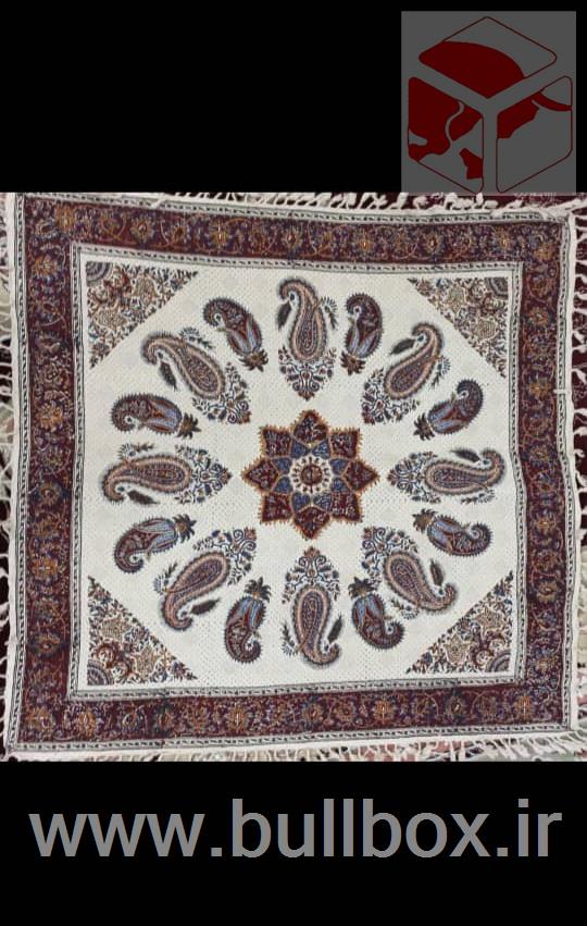 رومیزی و سفره سنتی قلم کاری اصفهان طرح ۱