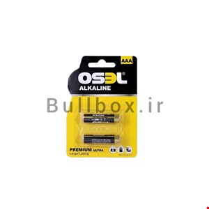 باتری نیم قلمی اوسل(osel) مدل آلکالاین بسته دوعددی 