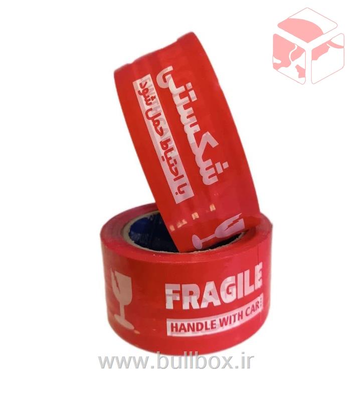 چسب پهن طرح شکستنی شفاف ( پنج سانتی )