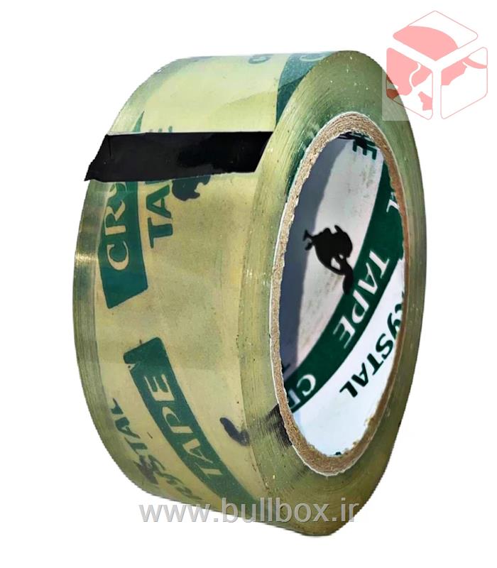 چسب پهن 90 یارد crystal خروس نشان مشکی